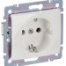 Розетка 1-м СП Valena 16А IP21 230/250В 2P+E с заземл. защ. шторки на винтах механизм бел. IEK 774421