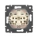 Розетка 1-м СП Valena 16А IP21 230/250В 2P+E с заземл. защ. шторки на винтах механизм бел. IEK 774421
