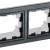 Рамка 2-м IP44 BRITE РУ-2-БрЧ-44 черн. IEK BR-M22-44-K02