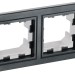 Рамка 2-м IP44 BRITE РУ-2-БрЧ-44 черн. IEK BR-M22-44-K02