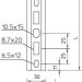 Рейка профильная 30х15 L1000 C30 L 1M FT (дл.1м) OBO 1109863