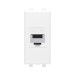 Розетка компьютерная 1мод. Avanti "Белое облако" RJ45 кат.5E без шторок модульная механизм DKC 4400661