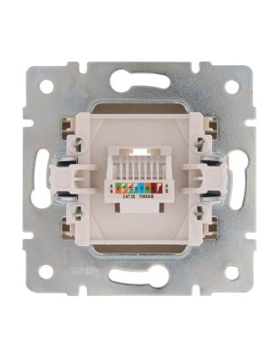Розетка компьютерная 1-м СП Karina RJ45 механизм крем. LEZARD 707-0388-139 Розетка компьютерная 1-м СП Karina RJ45 механизм крем. LEZARD 707-0388-139