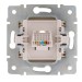 Розетка компьютерная 1-м СП Karina RJ45 механизм крем. LEZARD 707-0388-139