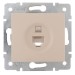 Розетка компьютерная 1-м СП Karina RJ45 механизм крем. LEZARD 707-0388-139
