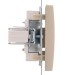Розетка компьютерная 1-м СП Karina RJ45 механизм крем. LEZARD 707-0388-139