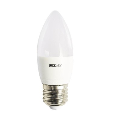 Лампа светодиодная PLED-LX 8Вт C37 свеча матовая 4000К нейтр. бел. E27 JazzWay 5025288
