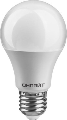 Лампа светодиодная 61 141 OLL-A60-12-230-6.5K-E27 12Вт грушевидная 6500К холод. бел. E27 1200лм 176-264В ОНЛАЙТ 61141