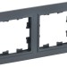 Рамка 2-м BRITE РУ-2-БрГ графит IEK BR-M22-K53