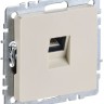 Розетка компьютерная СП RJ45 кат.5E BRITE РК10-БрКр механизм беж. IEK BR-K10-1-K10