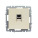 Розетка компьютерная СП RJ45 кат.5E BRITE РК10-БрКр механизм беж. IEK BR-K10-1-K10
