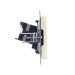 Розетка компьютерная СП RJ45 кат.5E BRITE РК10-БрКр механизм беж. IEK BR-K10-1-K10