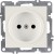 Розетка 1-м СП LAVIN/KAREN 16А IP20 без заземл. механизм бел. ARVIA 50 01 1000 215