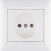 Розетка 1-м СП Valena 16А IP21 без заземл. на винтах механизм бел. IEK 774416