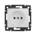Розетка 1-м СП Valena 16А IP21 без заземл. на винтах механизм бел. IEK 774416