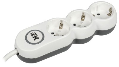 Удлинитель 3х1.5м с заземл. 16А IP20 Uno У03В 2P+PE 250В 3х1.5 IEK WYP53-16-03-D15-ZK