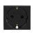 Розетка 1-м 2мод. Viva 16А IP20 2P+E с заземл. защ. шторки черн. DKC 45205