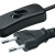 Шнур 61 720 NPS-FS-170-2х0.5-BL 1.7м с выкл. черн. Navigator 61720