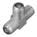 Переходник антенный 3-гнезда F тройник блист. Rexant 06-0022-A