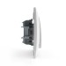 Переключатель проходной 1-кл. СП AVA 10А IP20 в сборе бел. TOKOV ELECTRIC TKL-AV-P1F-C01