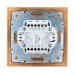 Выключатель 1-кл. СП Mira 10А IP20 с подсветкой со вставкой зол. метал. LEZARD 701-1313-111