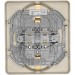 Розетка 2-м СП Inspiria 16А IP20 250В 2х2P+E немецк. стандарт механизм сл. кость IEK 673751