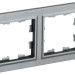 Рамка 2-м BRITE РУ-2-БрС сталь IEK BR-M22-K46