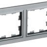 Рамка 2-м BRITE РУ-2-БрС сталь IEK BR-M22-K46