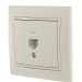 Розетка компьютерная 1-м СП Mira RJ45 крем./крем.. LEZARD 701-0303-139