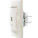Розетка компьютерная 1-м СП Mira RJ45 крем./крем.. LEZARD 701-0303-139