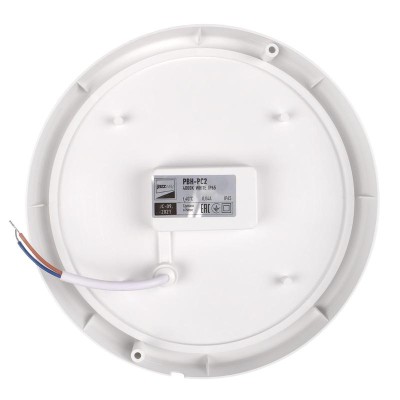 Светильник светодиодный "Банник" PBH-PC2-RS SENSOR 12Вт 4000К IP65 ЖКХ ДБП кругл. пылевлагозащ. с микроволнов. датчиком бел. JazzWay 2850584A