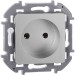 Розетка 1-м СП Inspiria 16А IP20 250В 2P механизм алюм. IEK 673712