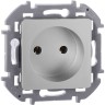 Розетка 1-м СП Inspiria 16А IP20 250В 2P механизм алюм. IEK 673712