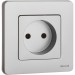 Розетка 1-м СП Inspiria 16А IP20 250В 2P механизм алюм. IEK 673712