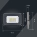 Прожектор светодиодный СДО 07-10 10Вт 6500К IP65 сер. IEK LPDO701-10-K03