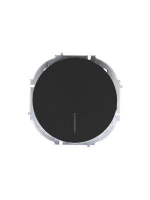 Выключатель проходной 1-кл. СП OSEN 10А IP20 с подсветкой механизм черн. бархат LEZARD 743-4288-114