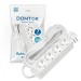 Удлинитель 4х7м с заземл. 16А IP20 3.5кВт ПВС 3х1 бел. DOMTOK 2398