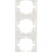 Рамка 3-м Mira вертикал. бел. LEZARD 701-0200-153