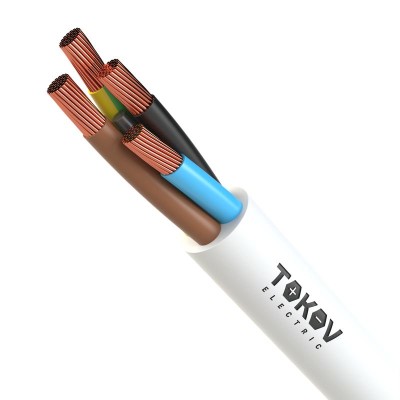 Провод TOKOV ELECTRIC ПВС 4х2.5(3х2.5+1х2.5) 380В Б (м) 1945498