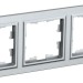 Рамка 3-м BRITE РУ-3-БрА алюм. IEK BR-M32-K47