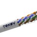 Кабель витая пара U/UTP 4х2х24 AWG кат.5E CCA PVC indoor Fluke tested 305м (м) TOKOV ELECTRIC TKL-C06-U42CCA-5E-305-PVC