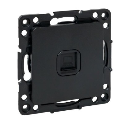 Розетка компьютерная 1-м Стокгольм RJ45 механизм черн. PROxima EKF EZK01-035-10