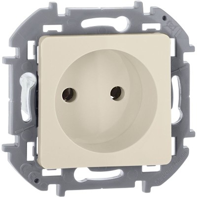 Розетка 1-м СП Inspiria 16А IP20 250В 2P механизм сл. кость IEK 673711