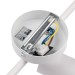Светильник PCL-0403 3xGU10 IP20 230В WH настен./потолочн. декор. под лампу JazzWay 5066663