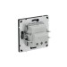 Розетка силовая KANT 2P+E без шторки черн. уголь DKC 7012033