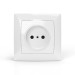 Розетка 1-м СП AVA 16А IP20 без заземл. без защ. шторок в сборе бел. TOKOV ELECTRIC TKL-AV-R1F-C01