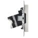 Розетка компьютерная Brite RJ45 кат.5E РК10-БрБ механизм бел. IEK BR-K10-1-K01-PRO