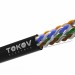 Кабель витая пара U/UTP 4х2х24 AWG кат.5E CCA PE outdoor Fluke tested 305м (м) TOKOV ELECTRIC TKL-C06-U42CCA-5E-305-OD