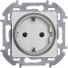 Розетка 1-м СП Inspiria 16А IP20 250В 2P+E немецк. стандарт механизм алюм. IEK 673722