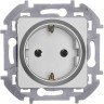 Розетка 1-м СП Inspiria 16А IP20 250В 2P+E немецк. стандарт механизм алюм. IEK 673722